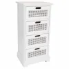Kumode Alexandra House Living Balts Nūja Paulovnijas koks Koks MDF 29 x 75 x 35 cm