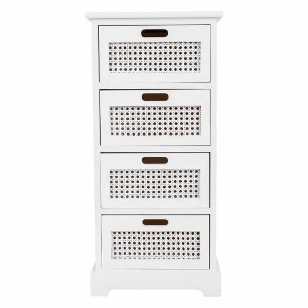 Kumode Alexandra House Living Balts Nūja Paulovnijas koks Koks MDF 29 x 75 x 35 cm