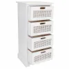 Kumode Alexandra House Living Balts Nūja Paulovnijas koks Koks MDF 29 x 75 x 35 cm