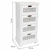 Kumode Alexandra House Living Balts Nūja Paulovnijas koks Koks MDF 29 x 75 x 35 cm