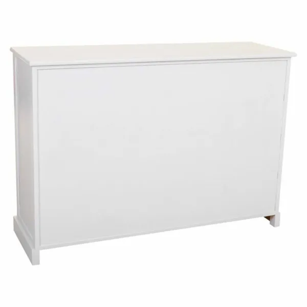 Sideboard Alexandra House Living White Paolownia wood MDF Wood 33 x 78 x 113 cm