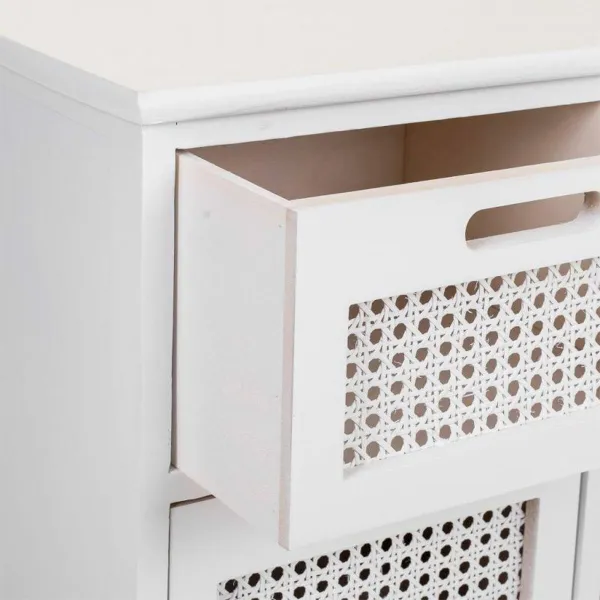 Sivupöytä Alexandra House Living Valkoinen Paolownia wood Puu MDF 33 x 78 x 113 cm