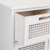 Sideboard Alexandra House Living White Paolownia wood MDF Wood 33 x 78 x 113 cm