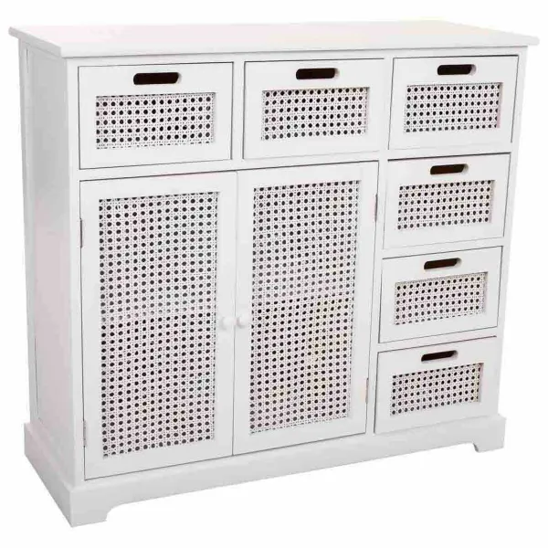 Bufete Alexandra House Living Balts Paulovnijas koks Koks MDF 33 x 78 x 86 cm