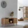 Sieninis laikrodis Alexandra House Living Metalinis Medžio MDF 60 x 6 x 60 cm