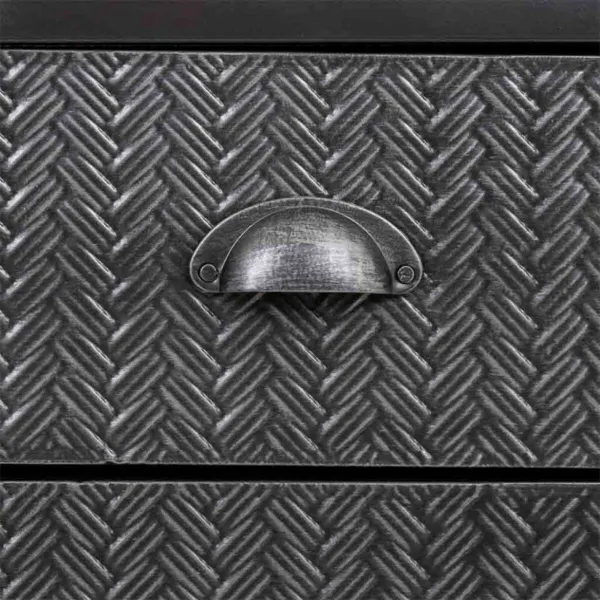 Indauja Alexandra House Living Ruda Pilka Medžio Metalinis 36 x 82 x 121 cm