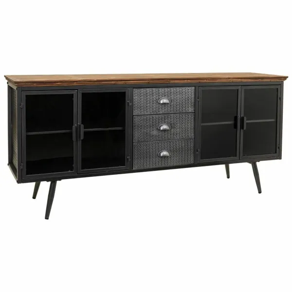 Indauja Alexandra House Living Ruda Pilka Medžio Metalinis 42 x 74 x 164 cm