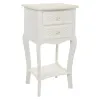 Nightstand Alexandra House Living White Cream 31 x 71 x 38 cm