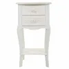 Ночной столик Alexandra House Living Белый Кремовый 31 x 71 x 38 cm