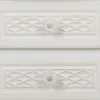 Nightstand Alexandra House Living White Cream 31 x 71 x 38 cm