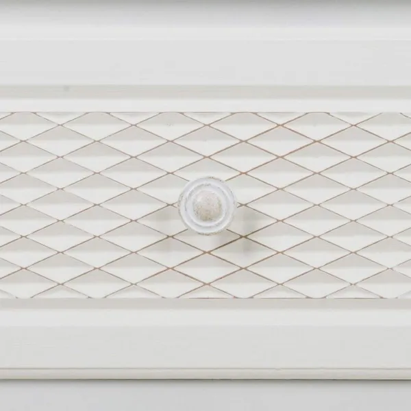 Kumode Alexandra House Living Balts Krēmkrāsa Metāls Priede Koks MDF 40 x 81 x 80 cm