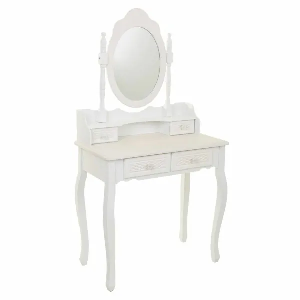 Туалетный столик Alexandra House Living Белый Кремовый 40 x 140 x 75 cm