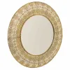 Sienas spogulis Alexandra House Living Bronza 4 x 83 x 83 cm Apļi