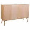 Sivupöytä Alexandra House Living Luonnollinen Puu MDF 81 x 40 x 120 cm