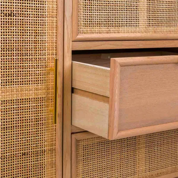 Sideboard Alexandra House Living Natural MDF Wood 81 x 40 x 120 cm