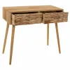 Hall Table with Drawers Alexandra House Living Natural 43 x 79 x 87 cm