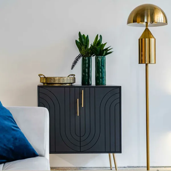 Мебель для прихожей Alexandra House Living Серый Позолоченный 37 x 84 x 75 cm
