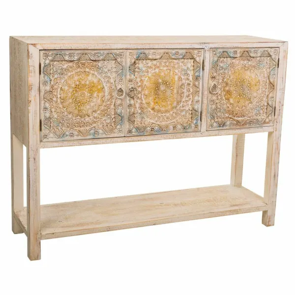 Sideboard Alexandra House Living Blue Fir wood MDF Wood 35 x 90 x 125 cm