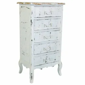 Lipasto Alexandra House Living Valkoinen Kuusi Puu MDF 40 x 98 x 50 cm