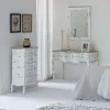 Lipasto Alexandra House Living Valkoinen Kuusi Puu MDF 40 x 98 x 50 cm