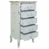 Chest of drawers Alexandra House Living White Fir wood MDF Wood 40 x 98 x 50 cm