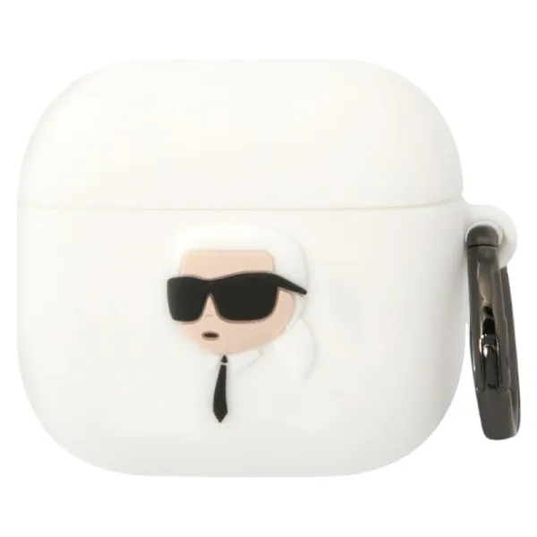 Karl Lagerfeld 3D Silicone NFT - AirPods 4 Case (white)
