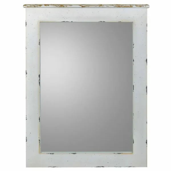 Sieninis veidrodis Alexandra House Living Balta 3 x 90 x 70 cm Stačiakampis