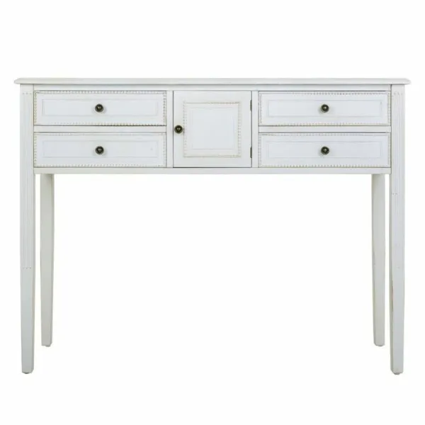 Hall Table with Drawers Alexandra House Living White 36 x 92 x 120 cm