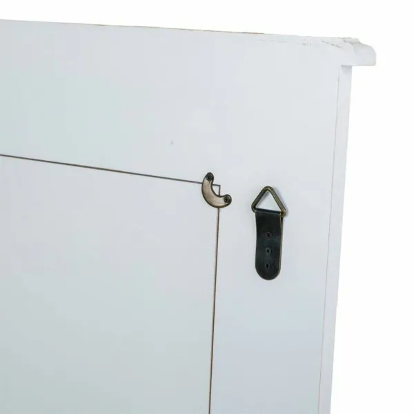 Sieninis veidrodis Alexandra House Living Balta 3 x 90 x 70 cm Stačiakampis
