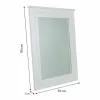 Sieninis veidrodis Alexandra House Living Balta 3 x 90 x 70 cm Stačiakampis