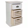 Lipasto Alexandra House Living Valkoinen Ruskea Paolownia wood Puu MDF 30 x 68 x 40 cm