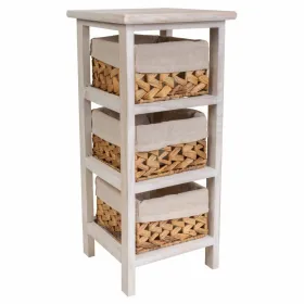 Nightstand Alexandra House Living White 25 x 57 x 25 cm
