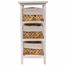 Naktsskapītis Alexandra House Living Balts 25 x 57 x 25 cm