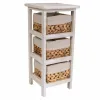 Naktsskapītis Alexandra House Living Balts 25 x 57 x 25 cm