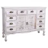 Sivupöytä Alexandra House Living Valkoinen Paolownia wood 33 x 78 x 113 cm