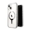 Speck Gemshell Grip + MagSafe - Case for iPhone 17e / 16e / 15 / 14 / 13 (Clear / Chrome Finish)