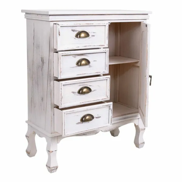 Мебель для прихожей с ящиками Alexandra House Living Белый 30 x 80 x 65 cm