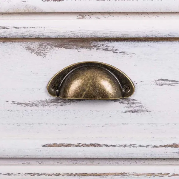 Hall Table with Drawers Alexandra House Living White 30 x 80 x 65 cm