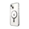 Speck Gemshell Grip + MagSafe - Case for iPhone 17e / 16e / 15 / 14 / 13 (Clear / Chrome Finish)