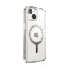 Speck Gemshell Grip + MagSafe - Case for iPhone 17e / 16e / 15 / 14 / 13 (Clear / Chrome Finish)