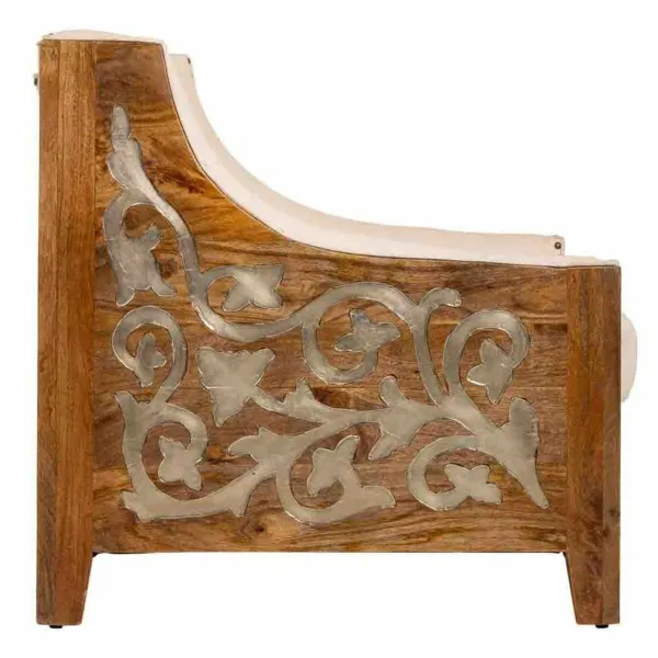 atzveltnes krēsls Alexandra House Living Bēšs 80 x 80 x 72 cm Polsterējums