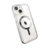 Speck Gemshell Grip + MagSafe - Case for iPhone 17e / 16e / 15 / 14 / 13 (Clear / Chrome Finish)
