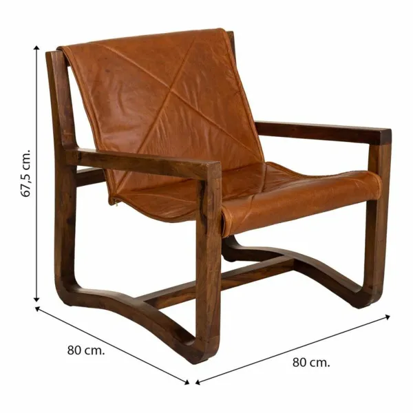 Кресло Alexandra House Living Кафе 80 x 67 x 80 cm обитый