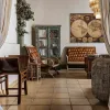 Armchair Alexandra House Living Brown Natural 98 x 94 x 65 cm