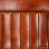 Taburetė Alexandra House Living Ruda Juoda Oda Geležis 50 x 106 x 46 cm