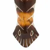 Mask Alexandra House Living White Brown Wood Mask 4 x 50 x 12 cm