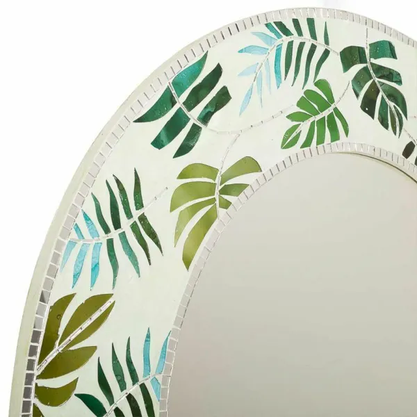 Wall mirror Alexandra House Living Green 80 x 2 x 80 cm Circle