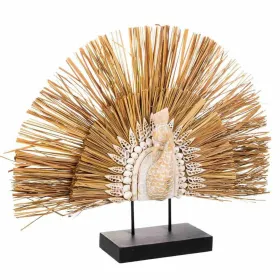 Dekoratīvās figūriņas Alexandra House Living Melns Dabisks Pāvs 53 x 12 x 64 cm