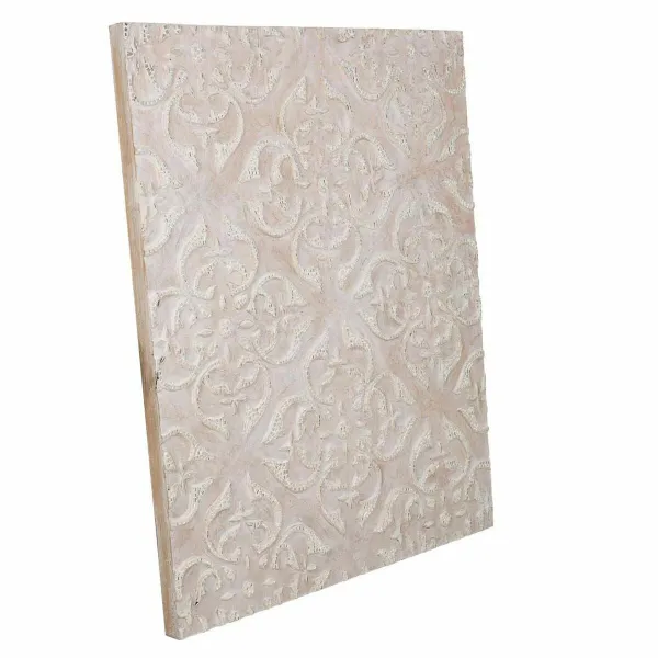 Seinäkoriste Alexandra House Living Luonnollinen Lasi Puu MDF 80 x 4 x 100 cm