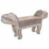 Galda rotājums Alexandra House Living Balts Brūns Koks 40 x 17 x 80 cm Lauva